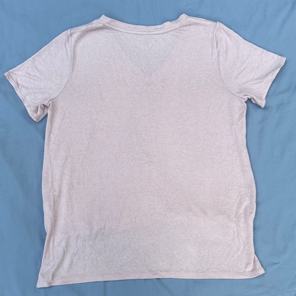 Calvin Klein Light Pink Twist Hem Tee - Picture 6 of 7